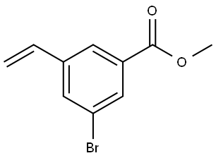 Benzoic acid, 3-bromo-5-ethenyl-, methyl ester Structure