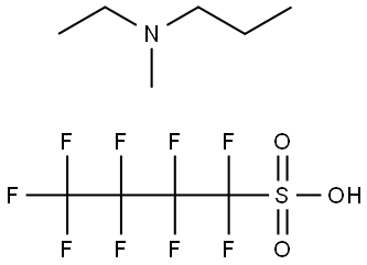 N-Ethyl-N-methyl-N-propylammonium perfluorobutanesulfonate Structure