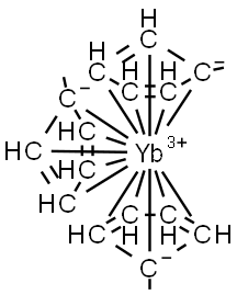 Tris(methylcyclopentadienyl)ytterbium (III) Structure