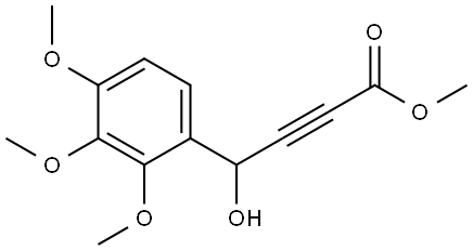 Methyl 4-hydroxy-4-(2,3,4-trimethoxyphenyl)-2-butynoate Structure