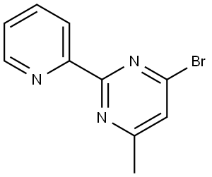 4-bromo-6-methyl-2-(pyridin-2-yl)pyrimidine Structure