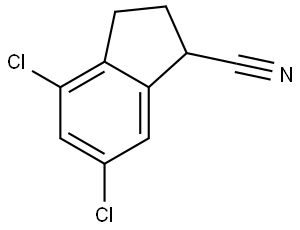 4,6-Dichloro-2,3-dihydro-1H-indene-1-carbonitrile Structure