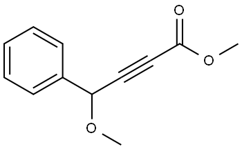 2-Butynoic acid, 4-methoxy-4-phenyl-, methyl ester Structure