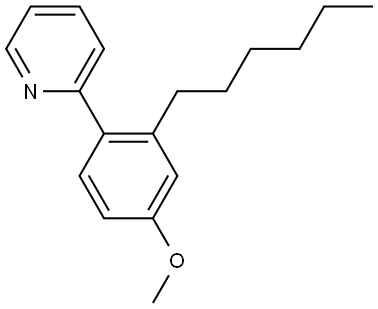 2-(2-n-Hexyl-4-methoxyphenyl)pyridine Structure