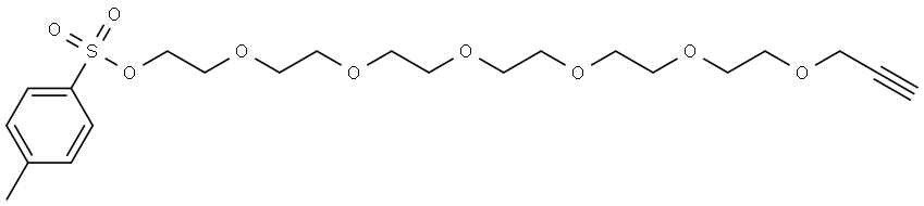 Propargyl-PEG7-Tos Structure