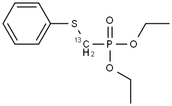 Diethyl (phenylthiomethyl-13C)phosphonate Structure