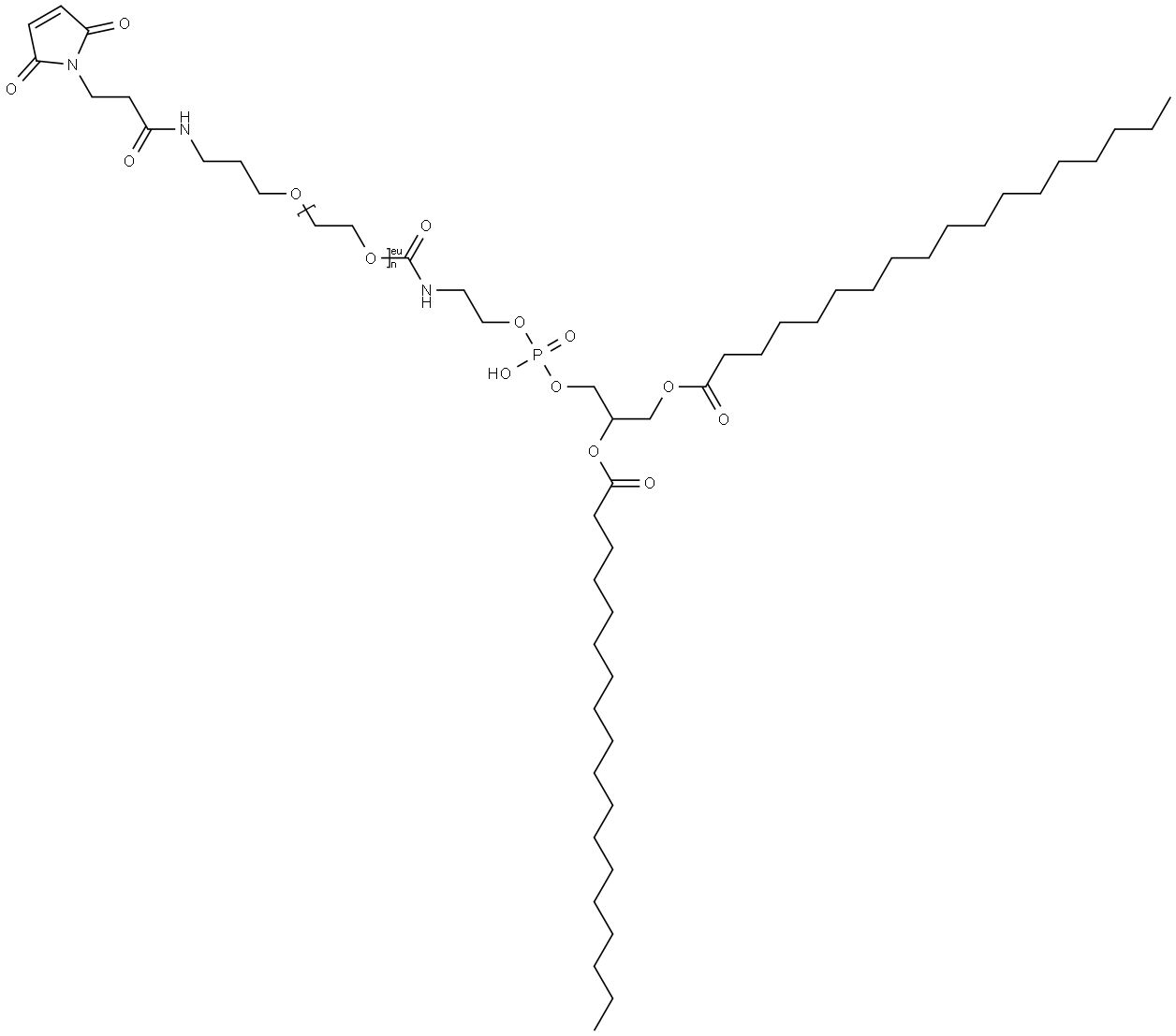 DSPE-PEG-Mal average M.W. 2000 Structure