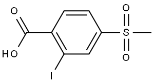 2-Iodo-4-(methylsulfonyl)benzoic acid Structure