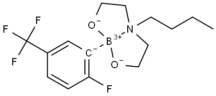 6-butyl-2-(2-fluoro-5-(trifluoromethyl)phenyl)-1,3,6,2-dioxazaborocane Structure