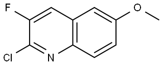 Quinoline, 2-chloro-3-fluoro-6-methoxy- Structure