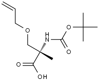 Boc-alpha-MeSer(Allyl)-OH Structure