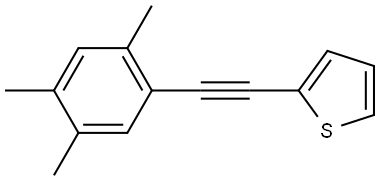 2-[2-(2,4,5-Trimethylphenyl)ethynyl]thiophene Structure