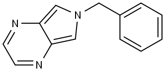 6H-Pyrrolo[3,4-b]pyrazine, 6-(phenylmethyl)- Structure