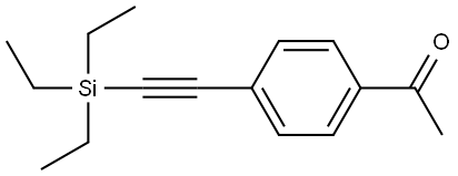 1-[4-[2-(Triethylsilyl)ethynyl]phenyl]ethanone Structure