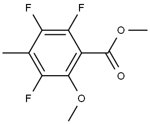 Methyl 2,3,5-trifluoro-6-methoxy-4-methylbenzoate Structure