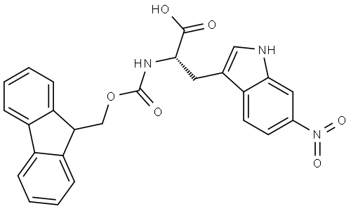 N-Fmoc-6-nitro-L-tryptophan Structure