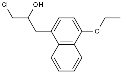 α-(Chloromethyl)-4-ethoxy-1-naphthaleneethanol Structure