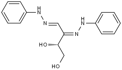 L-Glycero-tetrosulose, bis(phenylhydrazone) Structure