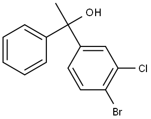 4-Bromo-3-chloro-α-methyl-α-phenylbenzenemethanol Structure