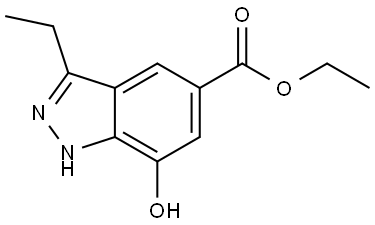 Ethyl 3-ethyl-7-hydroxy-1H-indazole-5-carboxylate Structure