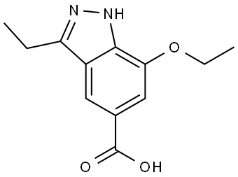 7-Ethoxy-3-ethyl-1H-indazole-5-carboxylic acid Structure