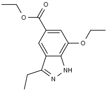 Ethyl 7-ethoxy-3-ethyl-1H-indazole-5-carboxylate Structure