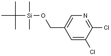 2,3-Dichloro-5-[[[(1,1-dimethylethyl)dimethylsilyl]oxy]methyl]pyridine 구조식 이미지