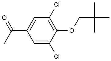 1-[3,5-Dichloro-4-(2,2-dimethylpropoxy)phenyl]ethanone Structure