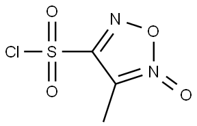 4-(Chlorosulfonyl)-3-methyl-1,2,5-oxadiazole 2-Oxide Structure