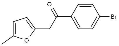 1-(4-Bromophenyl)-2-(5-methylfuran-2-yl)ethanone Structure