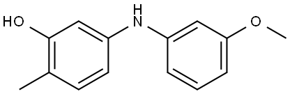 3-[(3-Methoxyphenyl)amino]-6-methylphenol Structure