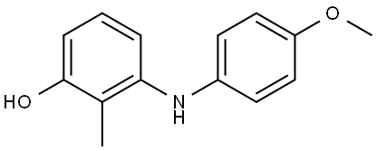 3-[(4-Methoxyphenyl)amino]-2-methylphenol Structure