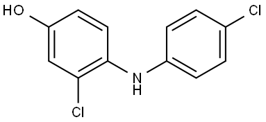 3-Chloro-4-(4-chlorophenylamino)phenol Structure