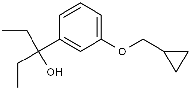 3-(3-(cyclopropylmethoxy)phenyl)pentan-3-ol Structure