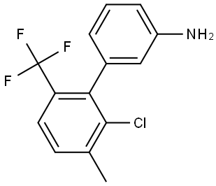 2'-Chloro-3'-methyl-6'-(trifluoromethyl)[1,1'-biphenyl]-3-amine Structure