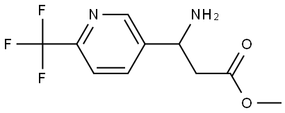 METHYL 3-AMINO-3-[6-(TRIFLUOROMETHYL)PYRIDIN-3-YL]PROPANOATE Structure