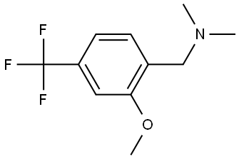 2-Methoxy-N,N-dimethyl-4-(trifluoromethyl)benzenemethanamine Structure