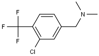 3-Chloro-N,N-dimethyl-4-(trifluoromethyl)benzenemethanamine Structure