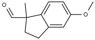 5-methoxy-1-methyl-2,3-dihydro-1H-indene-1-carbaldehyde Structure