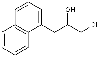 α-(Chloromethyl)-1-naphthaleneethanol Structure