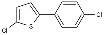 2-Chloro-5-(4-chlorophenyl)thiophene Structure