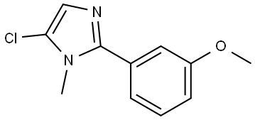 5-Chloro-1-methyl-2-(3-methoxyphenyl)imidazole Structure