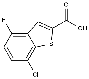 7-chloro-4-fluorobenzo[b]thiophene-2-carboxylic acid Structure