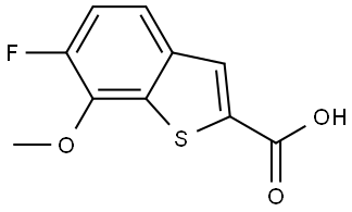 6-fluoro-7-methoxybenzo[b]thiophene-2-carboxylic acid Structure