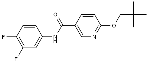 N-(3,4-Difluorophenyl)-6-(2,2-dimethylpropoxy)-3-pyridinecarboxamide Structure