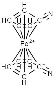 1,1'-dicyanoferrocene Structure