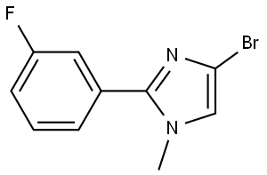 4-bromo-2-(3-fluorophenyl)-1-methyl-1H-imidazole Structure