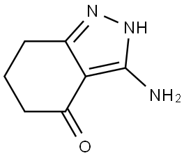 4H-Indazol-4-one, 3-amino-2,5,6,7-tetrahydro- Structure