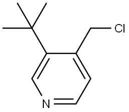 3-(tert-butyl)-4-(chloromethyl)pyridine Structure