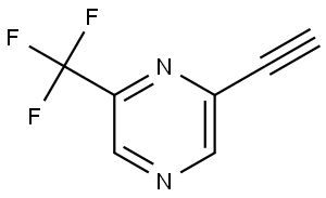 2-Ethynyl-6-(trifluoromethyl)pyrazine Structure